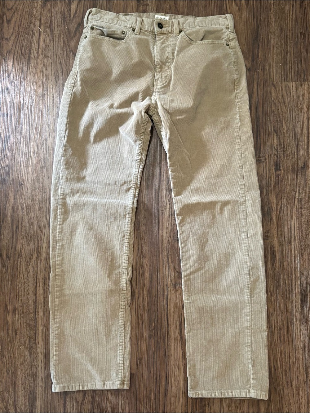 Dockers Straight Fit Corduroy Pants Tan Khaki 32x30 Classic Casual